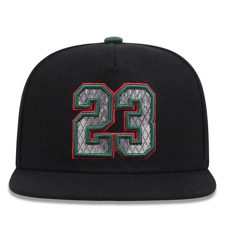 Unisex 23 Embroidered Suede Baseball Cap