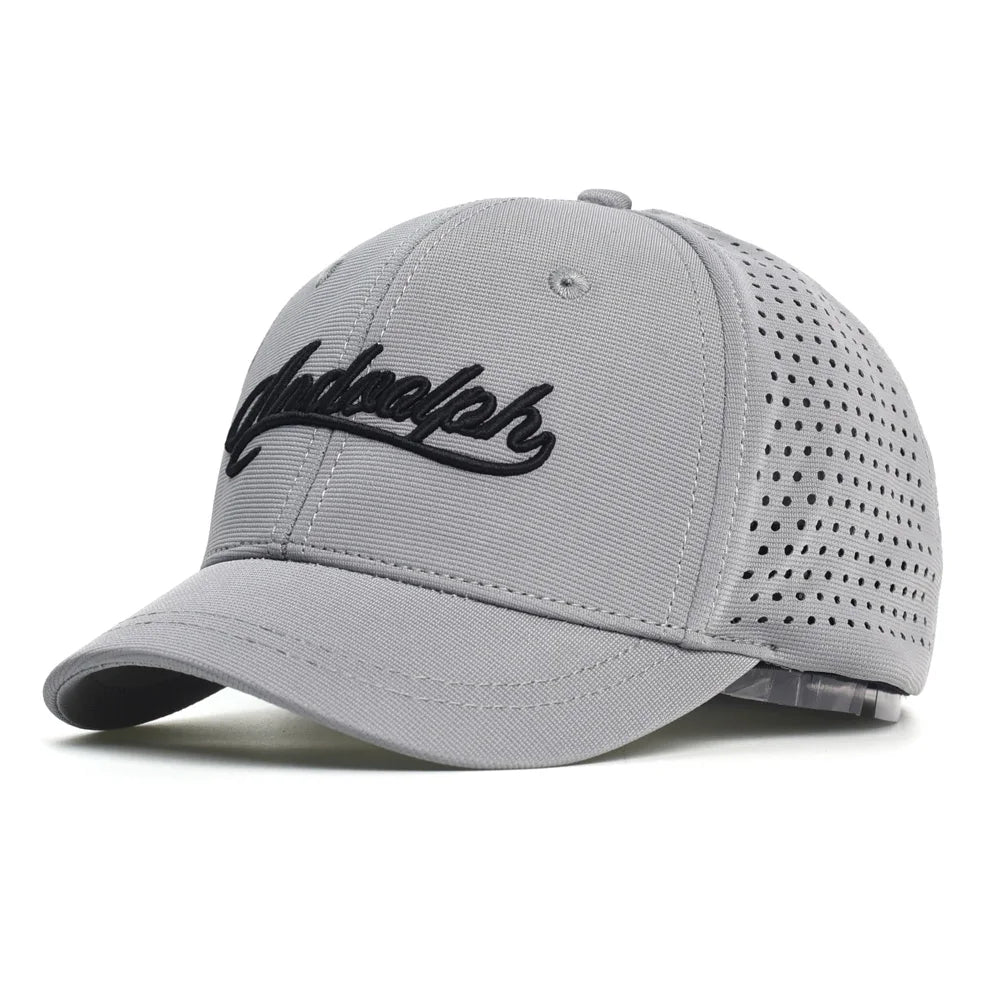 Mesh Short Brim Back Closed Baseball Cap