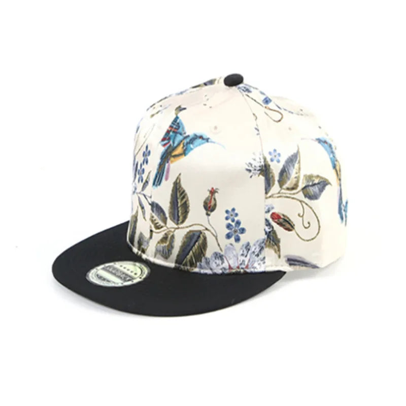 Hawaiian Coconut Tree Print Snapback Cap