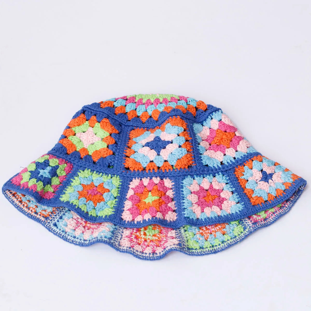 Colorful Crochet Woolen Knitted Bucket Hat