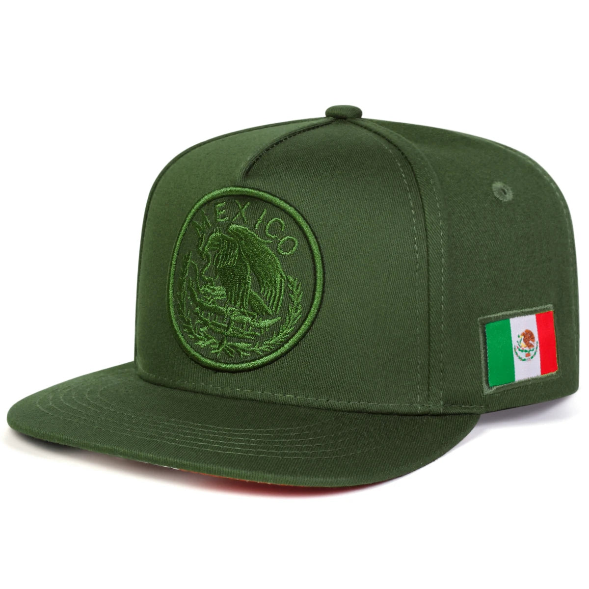 Mexico Eagle Embroidery Adjustable Outdoor Snapback Cap