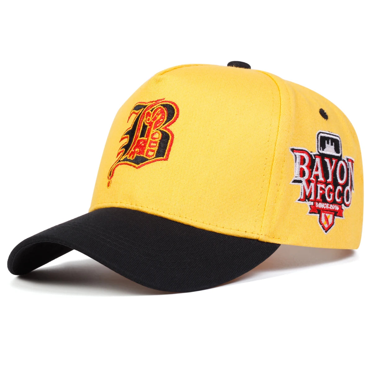 Unisex Gothic B Letter Bayon Mfgco Casual Baseball Cap