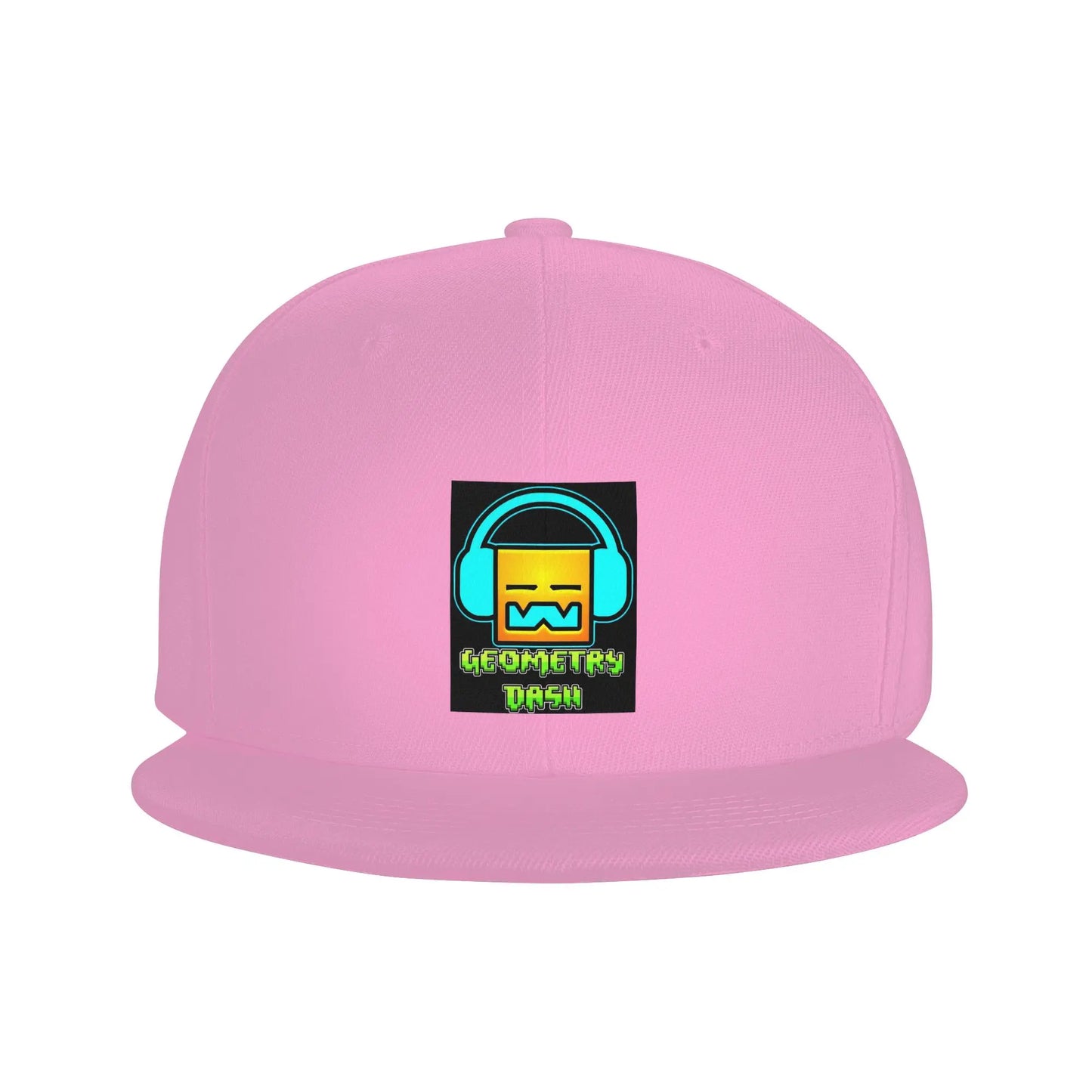 Geometry Dash Cute Geometric Game Design Snapback Cap
