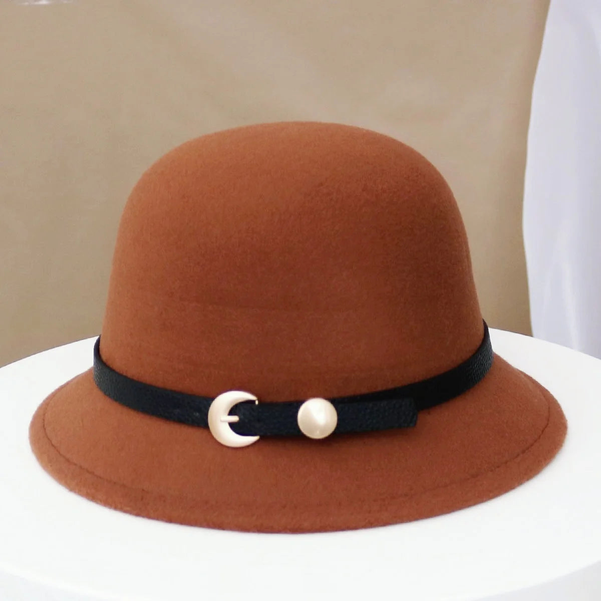 British Wool Winter Ear Protection Bucket Hat Women