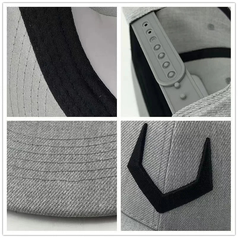 Unisex 3D V Embroidered Hip Hop Baseball Cap