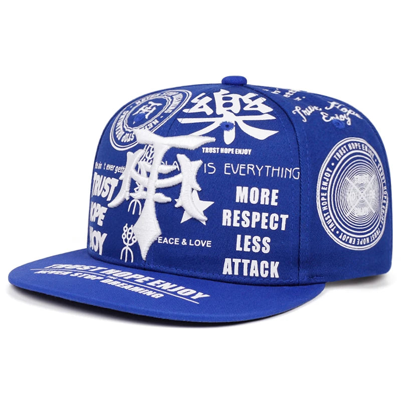Le Dagger Graffiti Embroidery Snapback Cap
