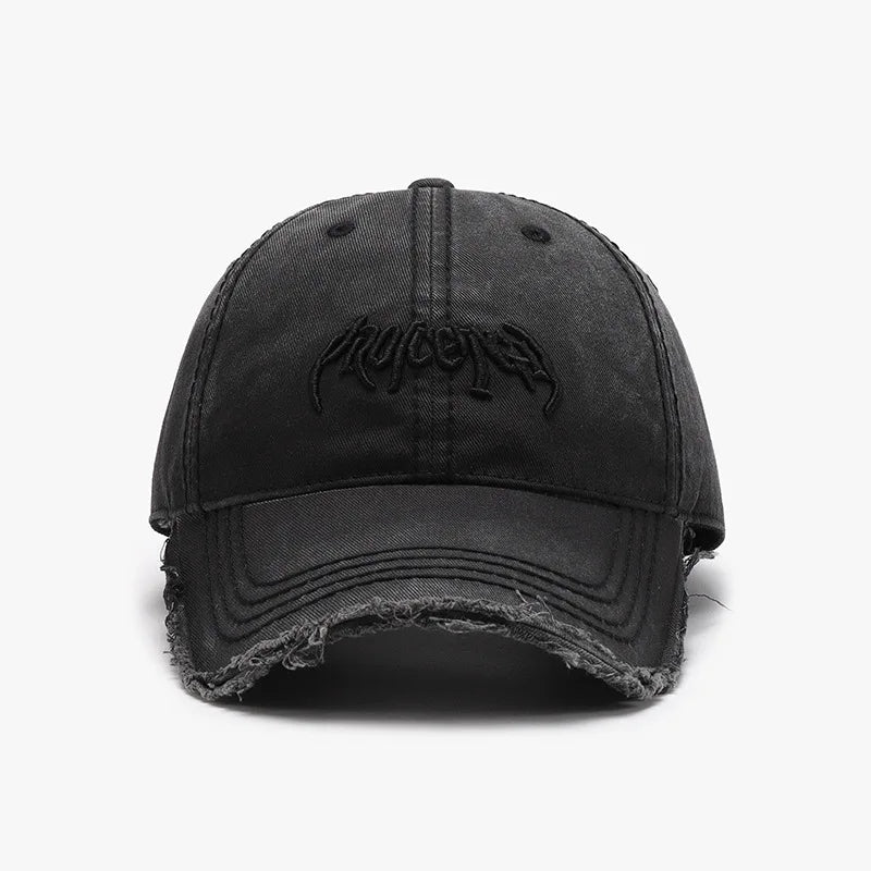 3D Letter Embroidered Soft Top Baseball Cap