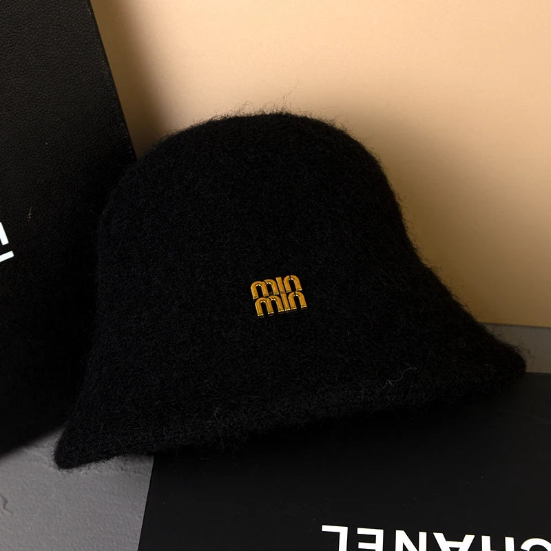 Luxury Fluffy Wool Winter Bucket Hat