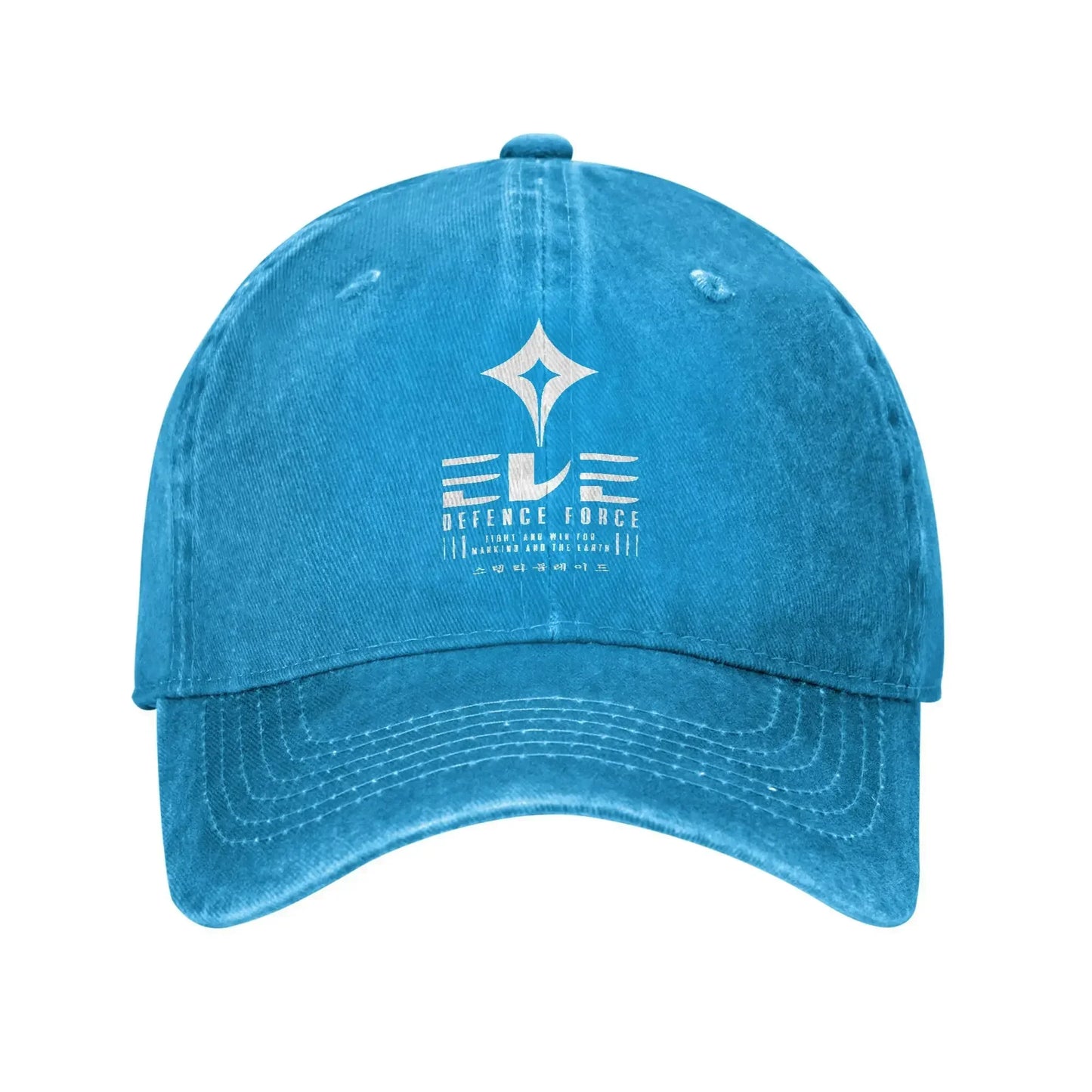 Stellar Blade Eve Distressed Denim Baseball Cap