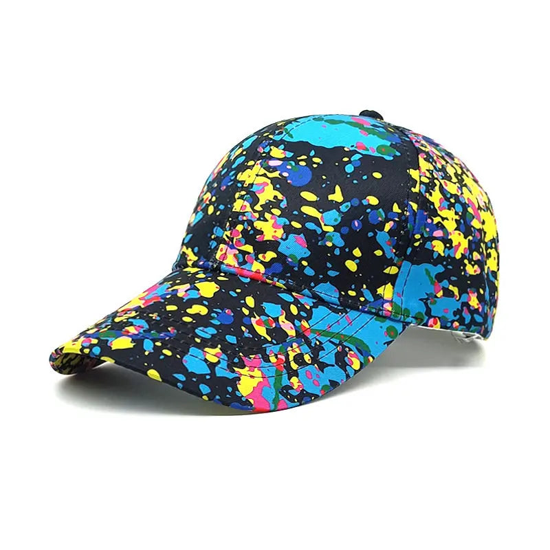 Four Seasons Graffiti Print Adjustable Unisex Baseball Cap