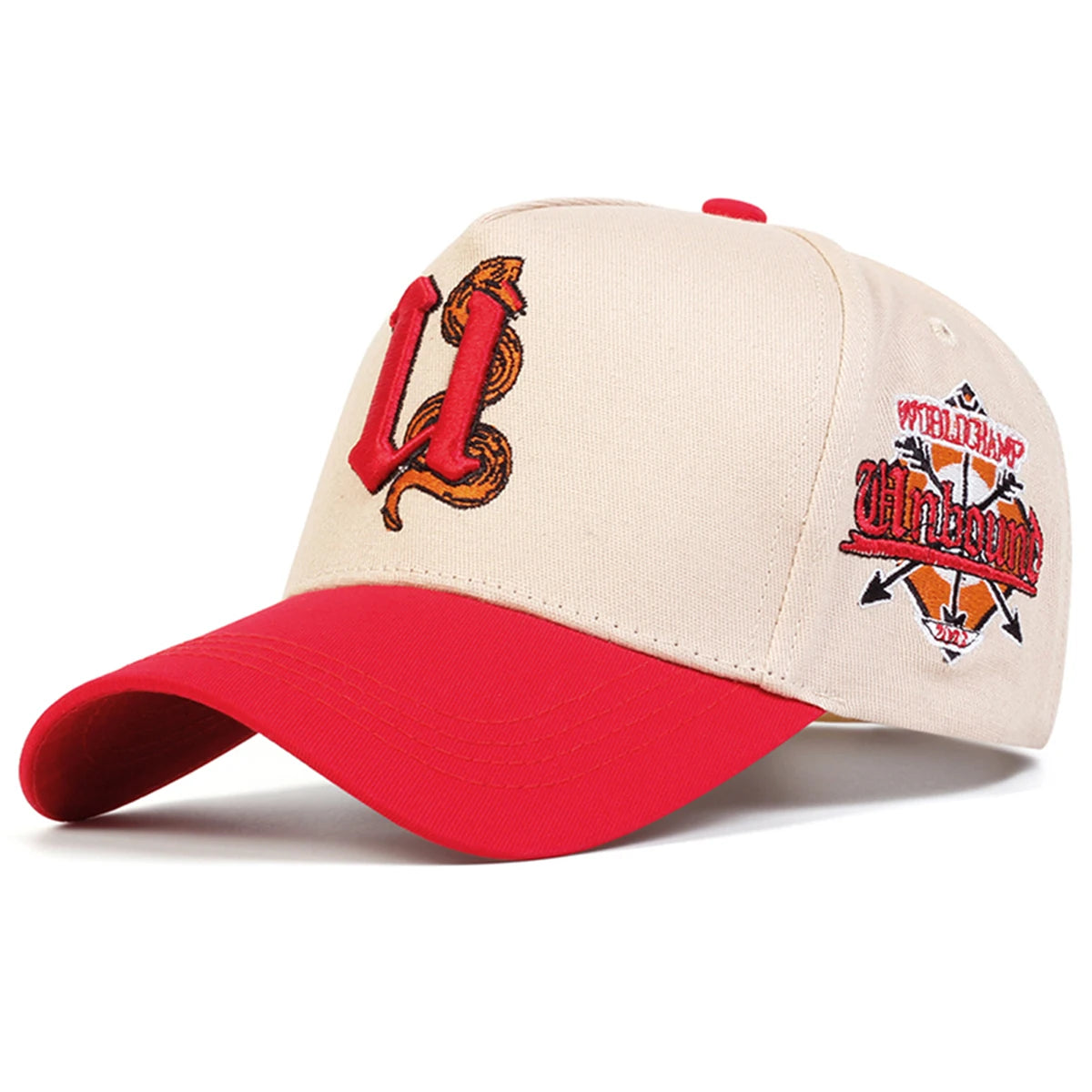 Unisex U Letter Snake Embroidery Baseball Caps