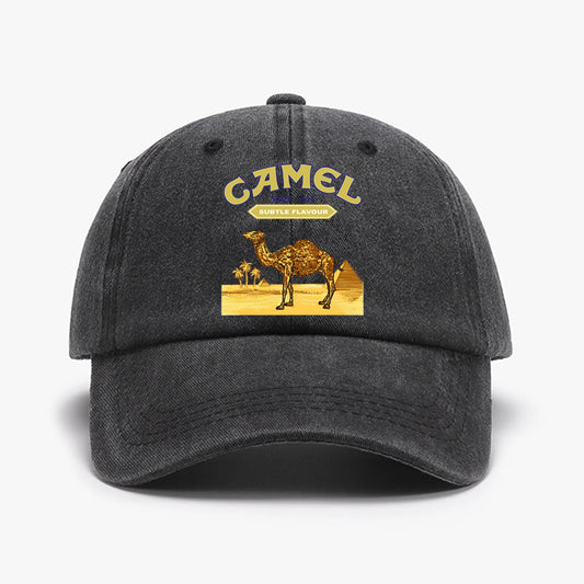 Camel Printed Lightweight Adjustable Outdoor Baseball Cap