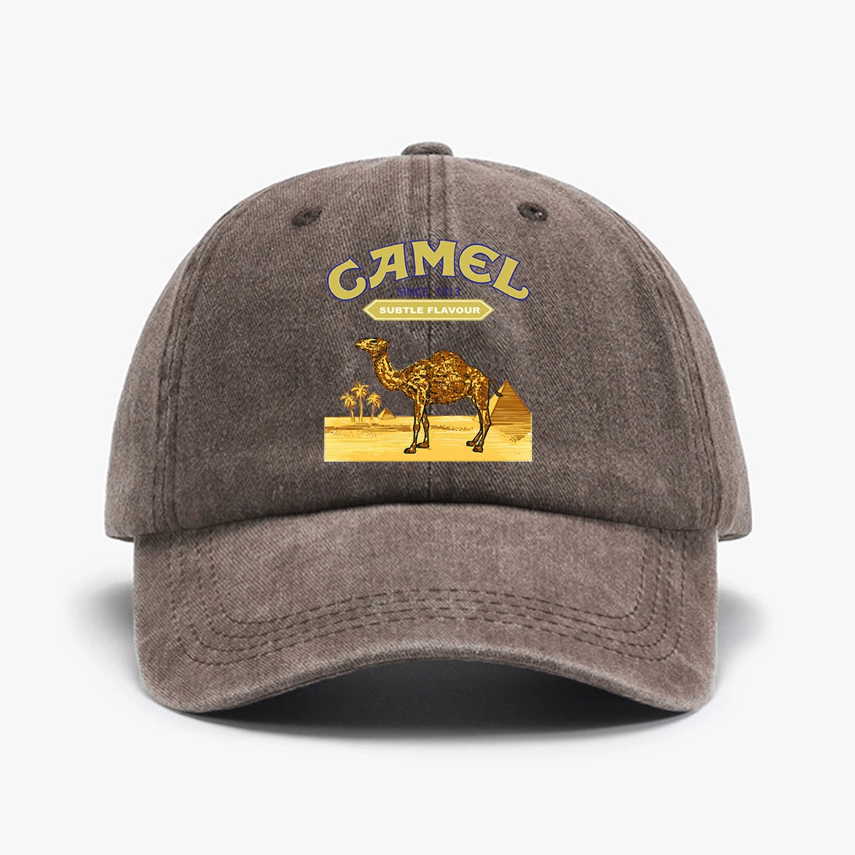 Camel Printed Lightweight Adjustable Outdoor Baseball Cap