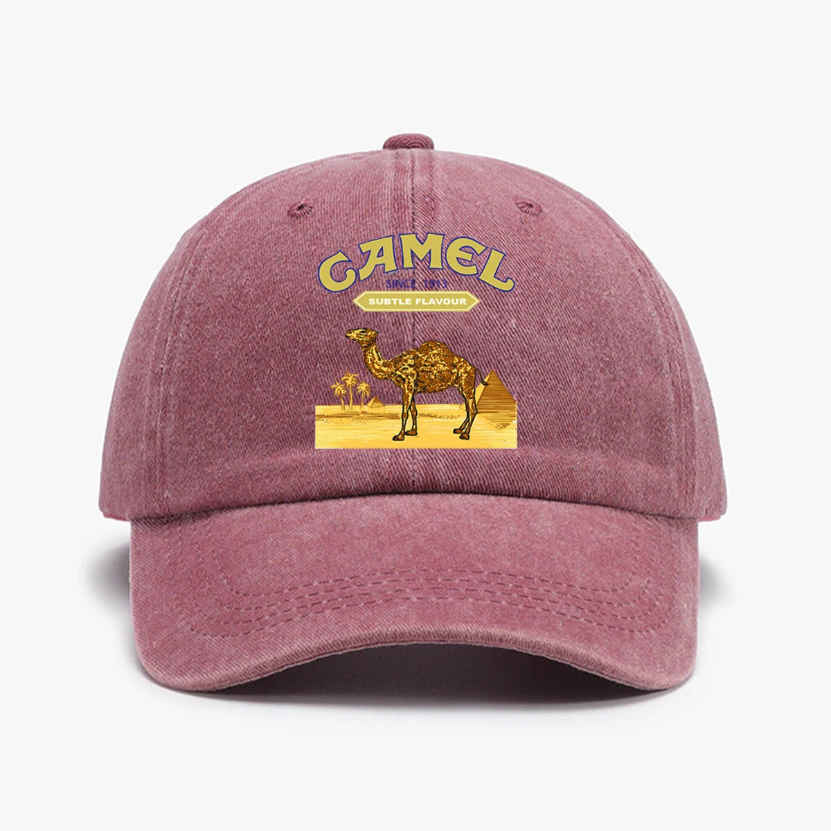 Camel Printed Lightweight Adjustable Outdoor Baseball Cap