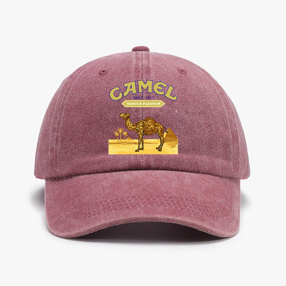Camel Printed Lightweight Adjustable Outdoor Baseball Cap