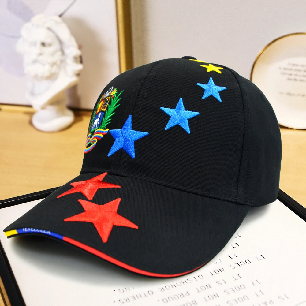 Venezuela Seven Stars Embroidery Baseball Cap