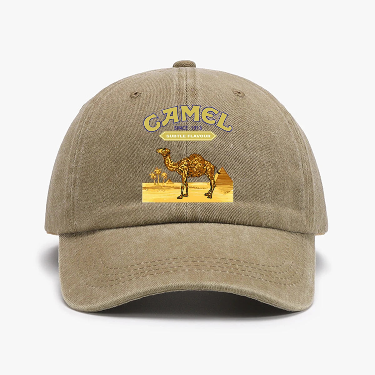Camel Printed Lightweight Adjustable Outdoor Baseball Cap