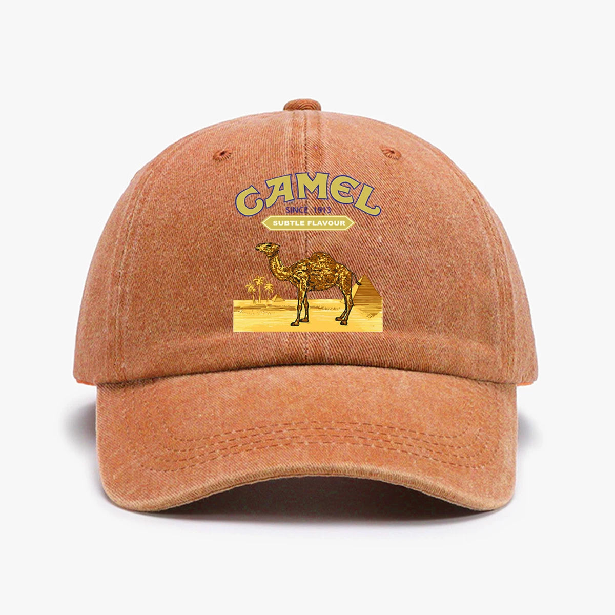Camel Printed Lightweight Adjustable Outdoor Baseball Cap