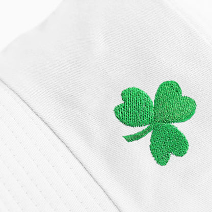 Shamrock Embroidered Sun Bucket Hat