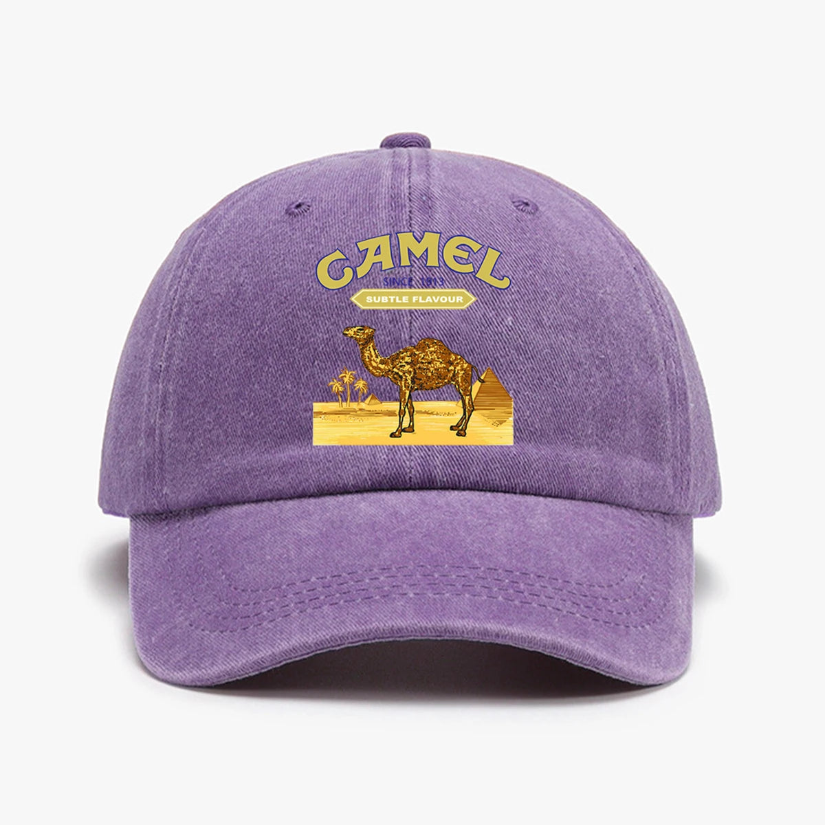 Camel Printed Lightweight Adjustable Outdoor Baseball Cap