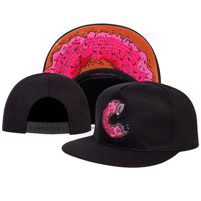 Donut Embroidered Adjustable Snapback Baseball Hat
