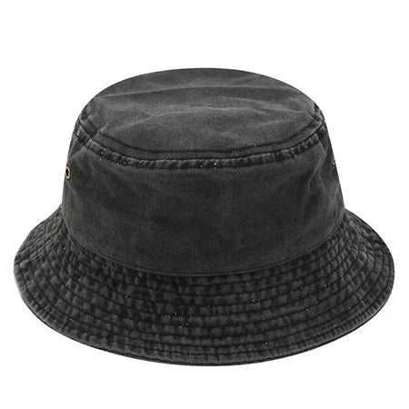 Vintage Washed Denim Hip Hop Bucket Hat