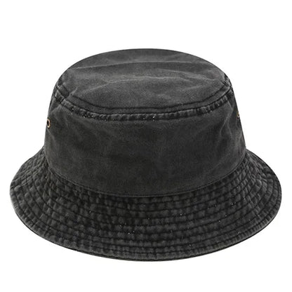 Vintage Washed Denim Hip Hop Bucket Hat