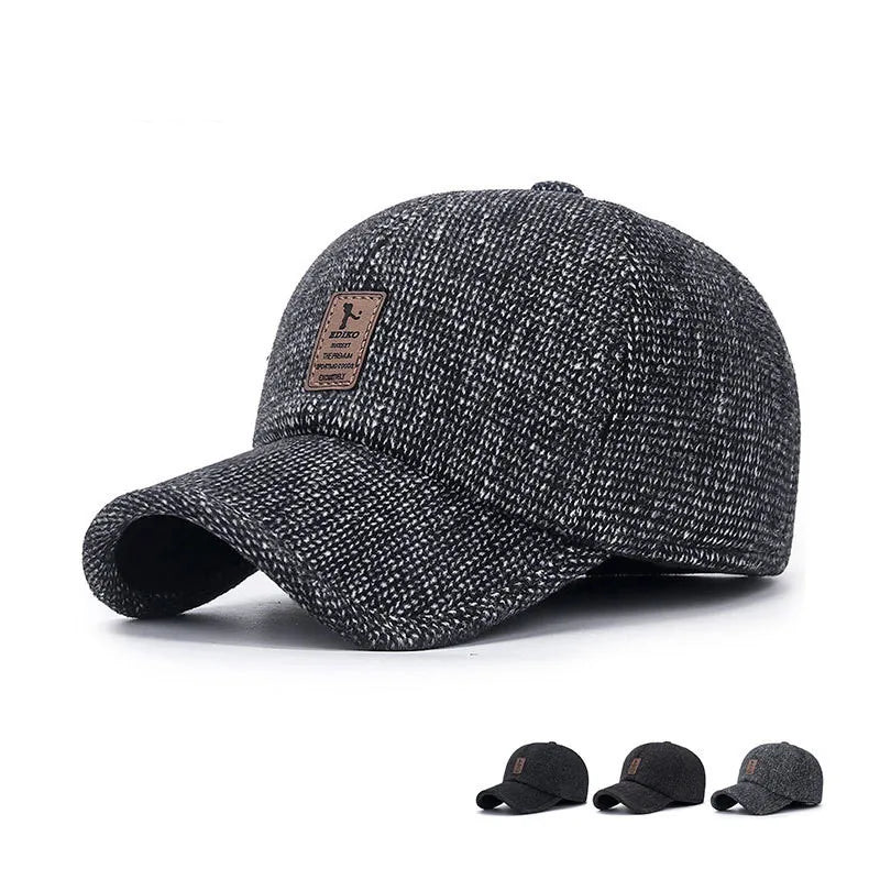 Thick Warm Earflap Baseball Cap