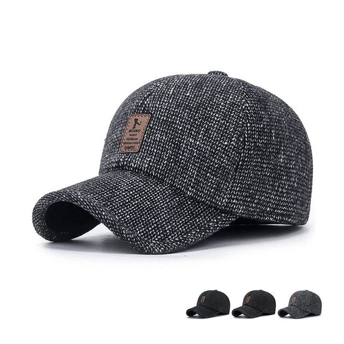 Thick Warm Earflap Baseball Cap