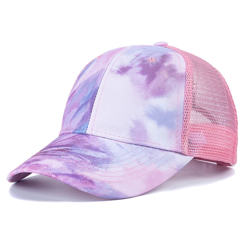 Tie Dye Multicolor Hip Hop Snapback Cap
