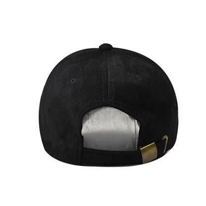 Stylish Green Orange Suede Baseball Cap