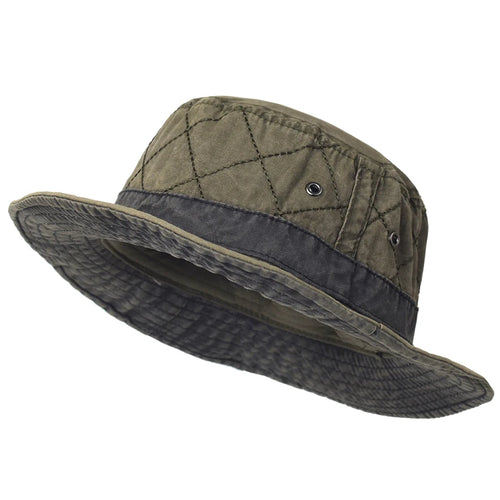 Washed Cotton Unisex Outdoor Fishing Bucket Hat