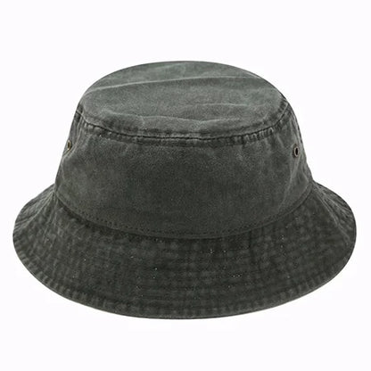 Vintage Washed Denim Hip Hop Bucket Hat