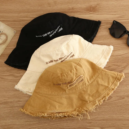 Women Cotton Summer Bucket Hat