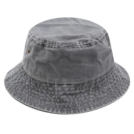 Vintage Washed Denim Hip Hop Bucket Hat