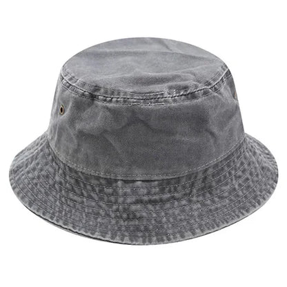 Vintage Washed Denim Hip Hop Bucket Hat