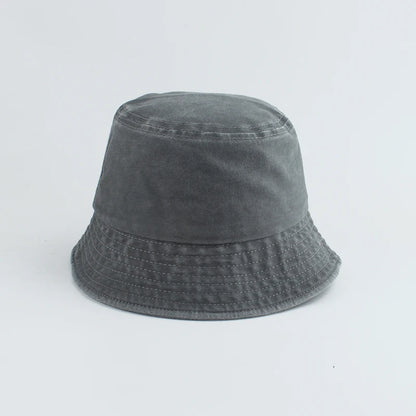 Kids Washed Denim Sun Bucket Hat