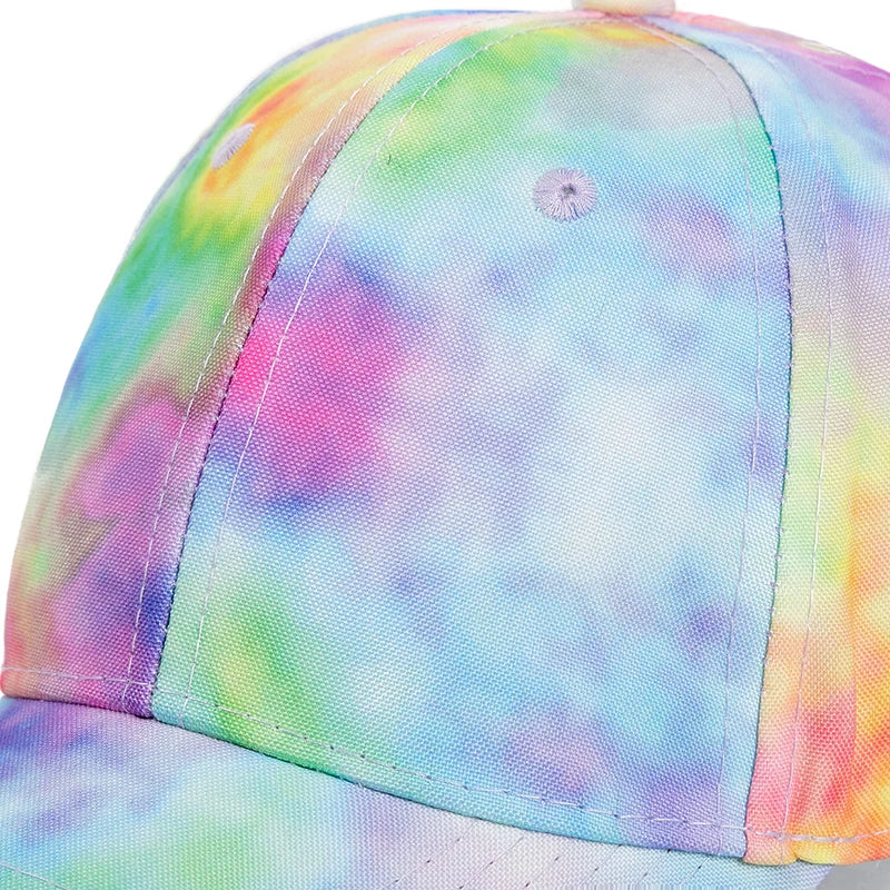 Tie Dye Multicolor Hip Hop Snapback Cap