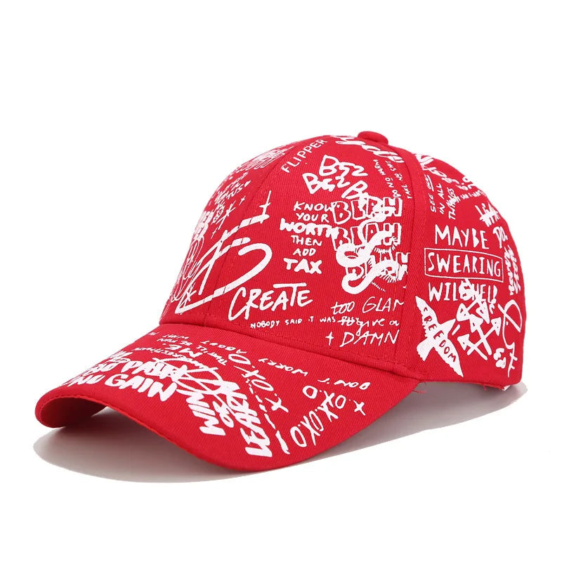 Unisex Korean Graffiti Streetwear Baseball Cap