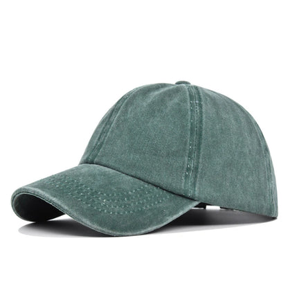 Kids Washed Pure Color Cowboy Baseball Cap