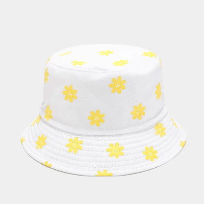 Cotton Flower Print Bucket Hat