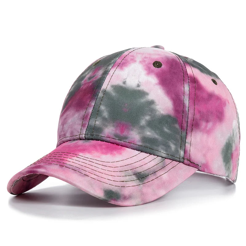 Tie Dye Multicolor Hip Hop Snapback Cap
