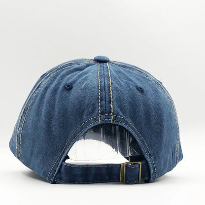 Shark Embroidered Cotton Snapback Baseball Cap