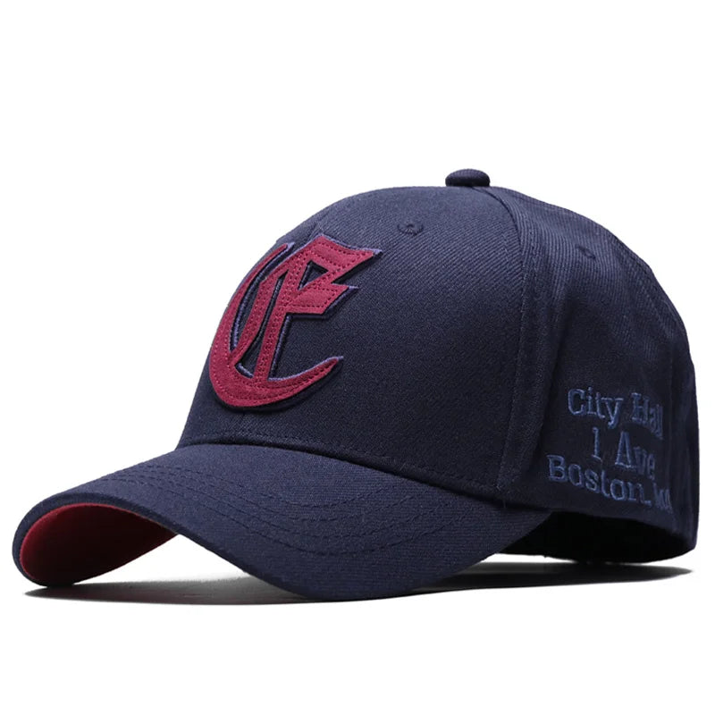 Men Fitted Back Closed Baseball Cap
