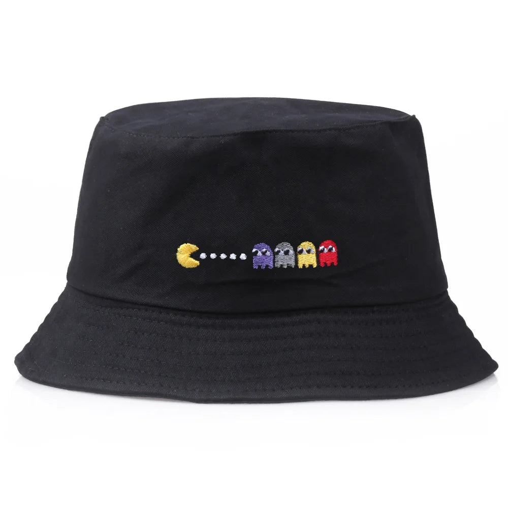 Eat Peas Korean Cartoon Bucket Hat