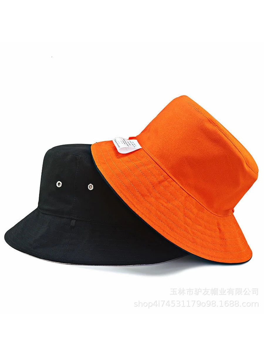 Oversize Cotton Fisherman Sun Bucket Hat