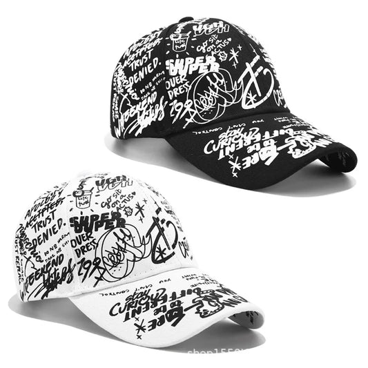 Unisex Korean Graffiti Streetwear Baseball Cap