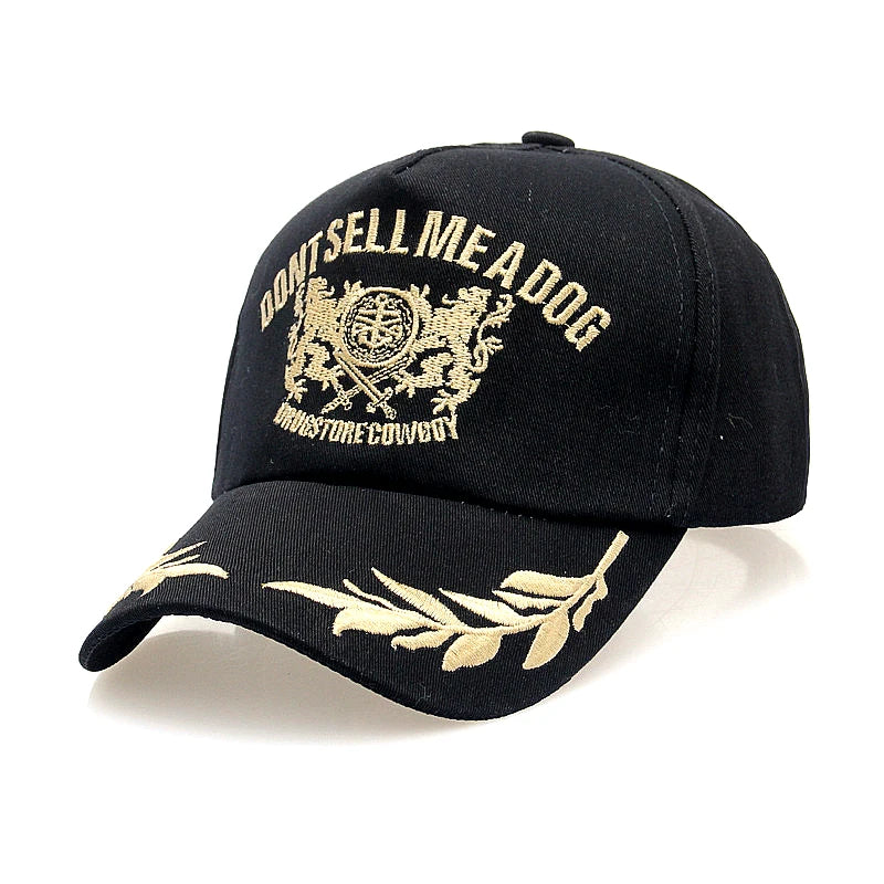 Golden Wheat Ear Embroidered Baseball Cap