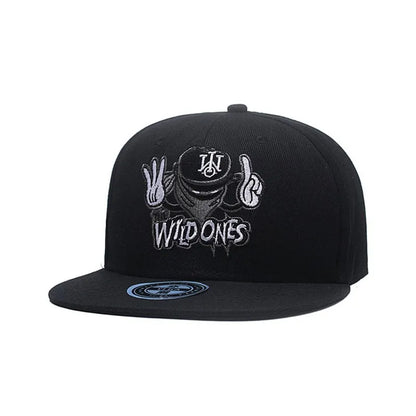 Retro Brand Embroidery Street Art Snapback Cap