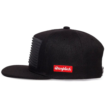 Casual Solid Color Offset Print Flat Brim Cap